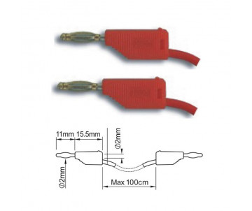 ПрофКиП PTL902-1 составные измерительные провода 2 мм Male-Male